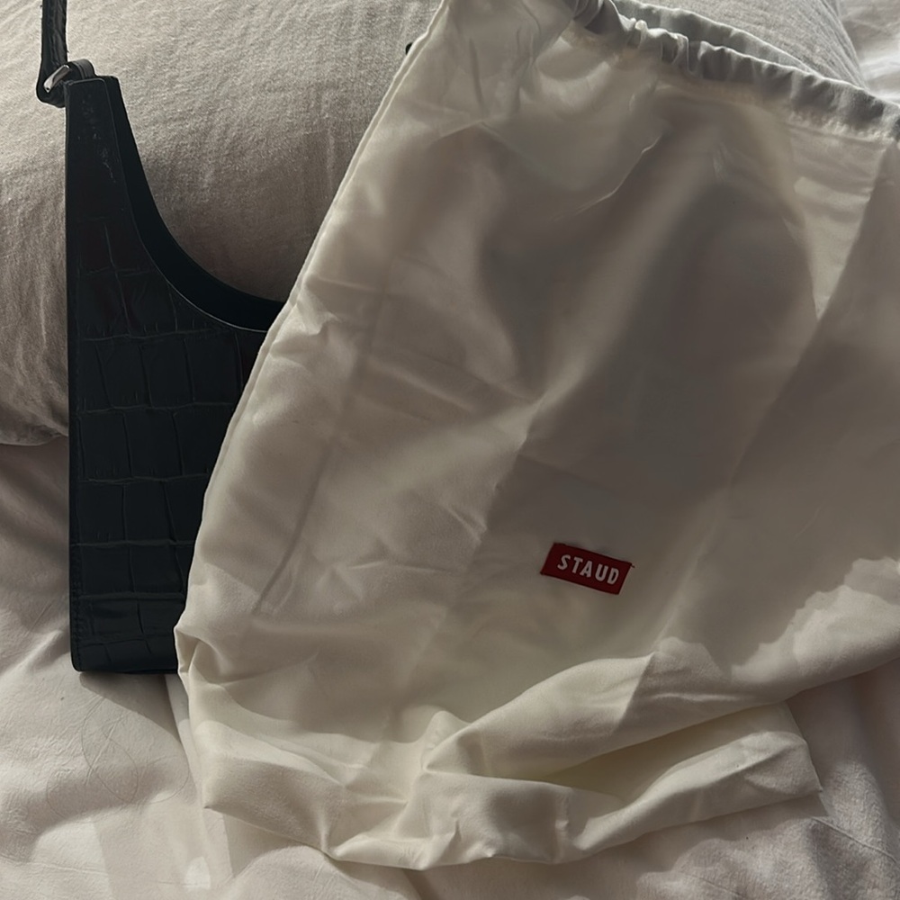 Black leather Staud bag - Picture 5 of 6